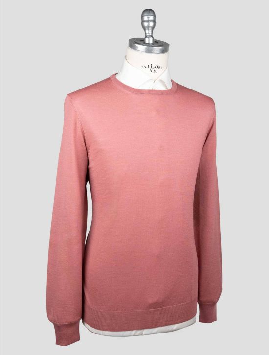 Gran Sasso Gran Sasso Pink Virgin Wool Sweater Crewneck Pink 001