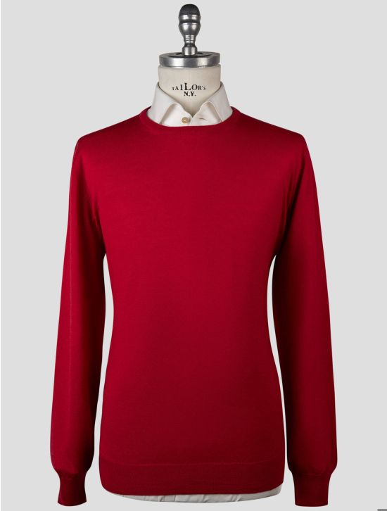 Gran Sasso Gran Sasso Red Virgin Wool Sweater Crewneck Red 000