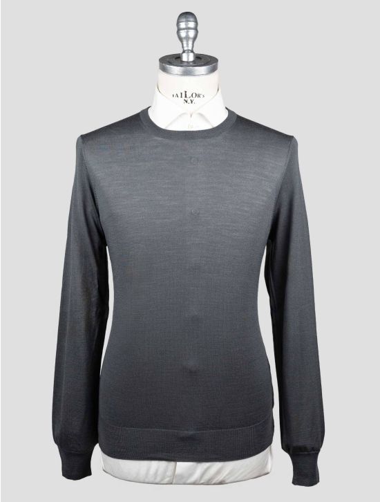 Gran Sasso Gran Sasso Gray Virgin Wool Sweater Crewneck Dark Gray 000