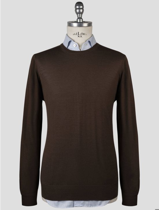 Gran Sasso Gran Sasso Brown Virgin Wool Sweater Crewneck Brown 000