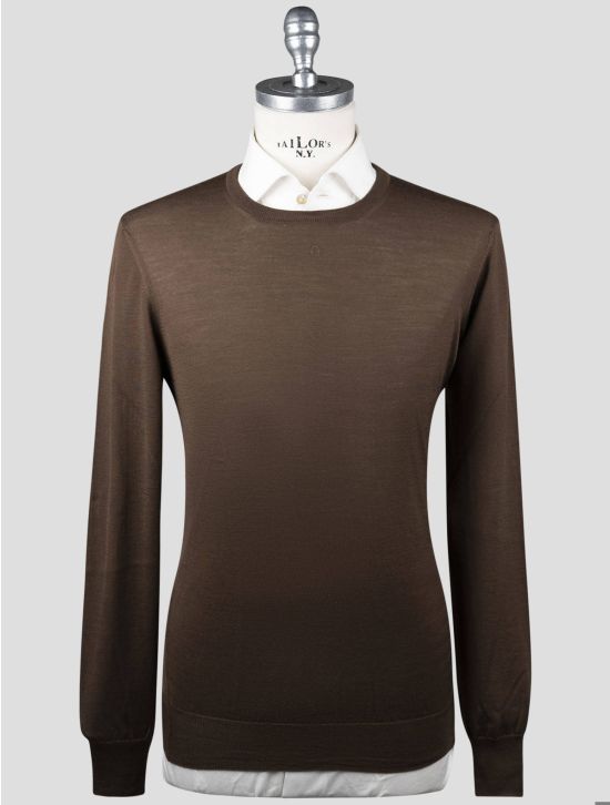 Gran Sasso Gran Sasso Brown Virgin Wool Sweater Crewneck Brown 000