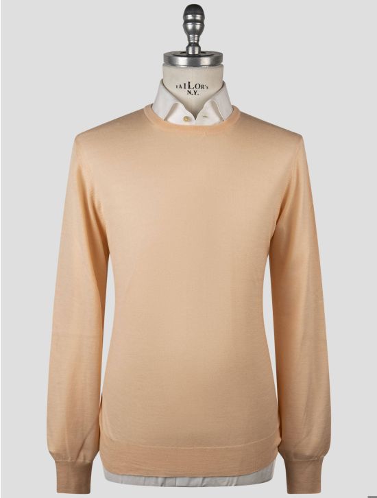 Gran Sasso Gran Sasso Light Orange Virgin Wool Sweater Crewneck Orange 000