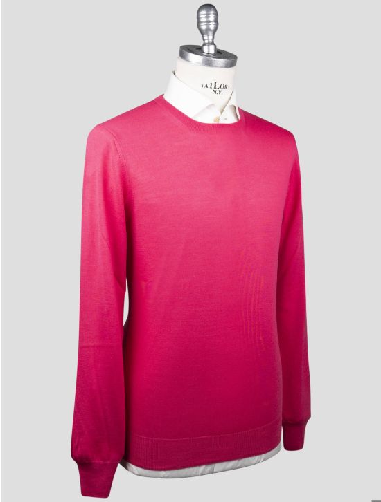 Gran Sasso Gran Sasso Pink Virgin Wool Sweater Crewneck Pink 001