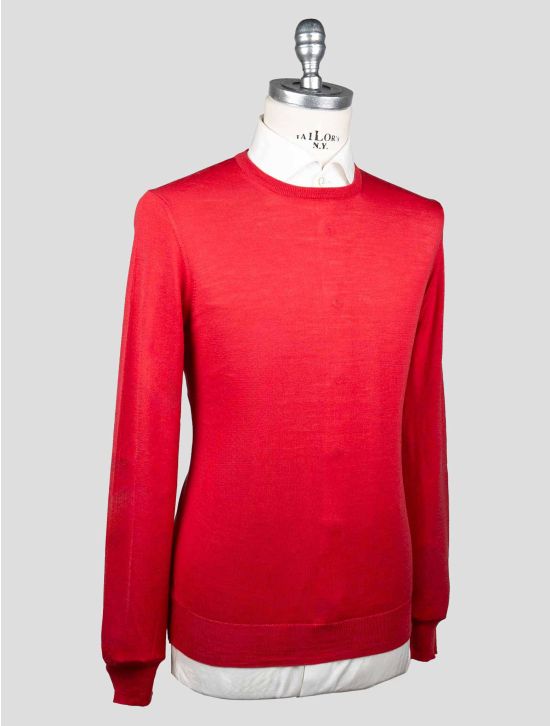 Gran Sasso Gran Sasso Red Virgin Wool Sweater Crewneck Red 001