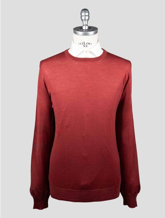Gran Sasso Gran Sasso Red Virgin Wool Sweater Crewneck Red 000