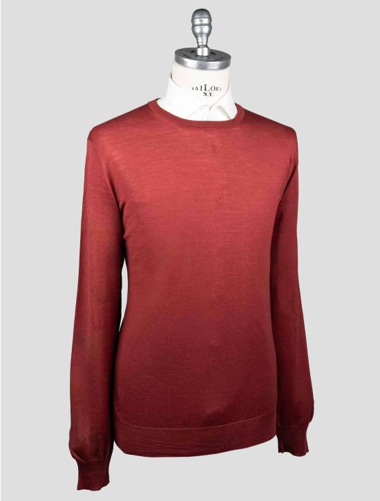 Gran Sasso Gran Sasso Red Virgin Wool Sweater Crewneck Red 001