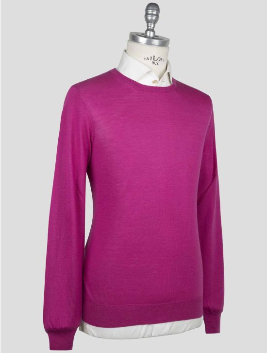 Gran Sasso Gran Sasso Fuchsia Virgin Wool Sweater Crewneck Fuchsia 001
