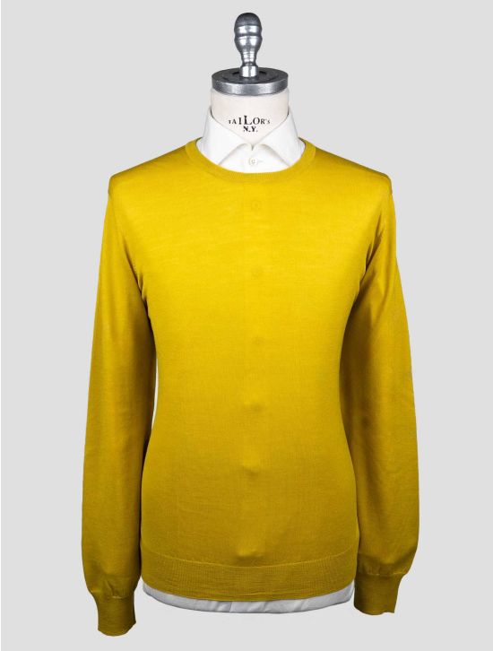 Gran Sasso Gran Sasso Yellow Virgin Wool Sweater Crewneck Yellow 000