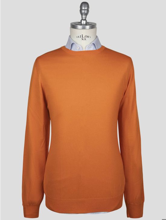 Gran Sasso Gran Sasso Orange Virgin Wool Sweater Crewneck Orange 000