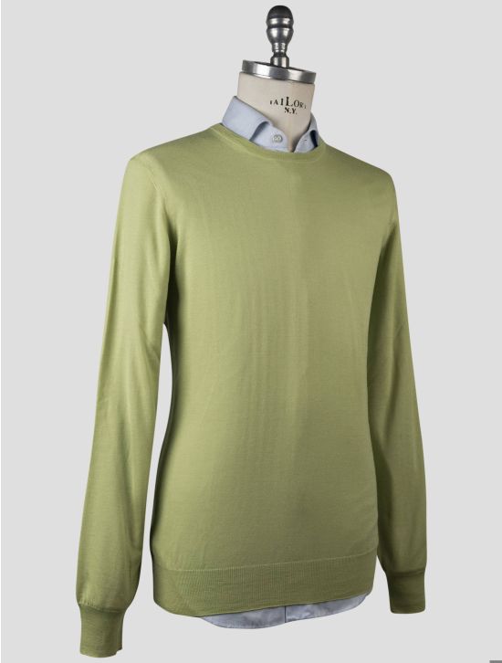 Gran Sasso Gran Sasso Green Virgin Wool Sweater Crewneck Green 001