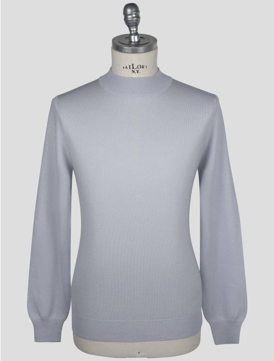 Gran Sasso Gran Sasso Light Gray Virgin Wool Sweater Half Neck Light Gray 000