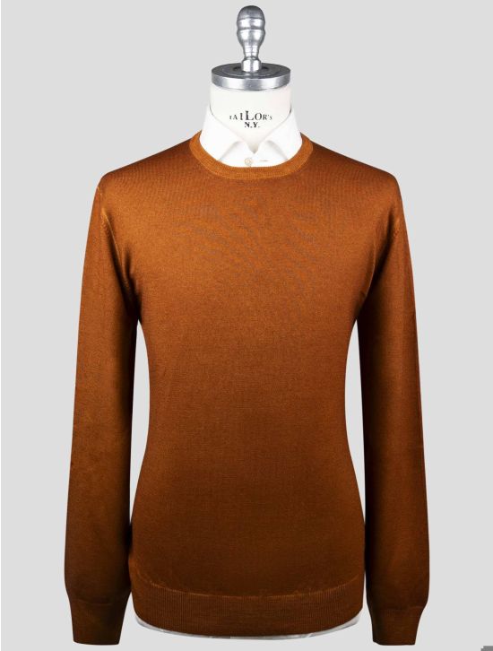 Gran Sasso Gran Sasso Brown Virgin Wool Sweater Crewneck Brown 000
