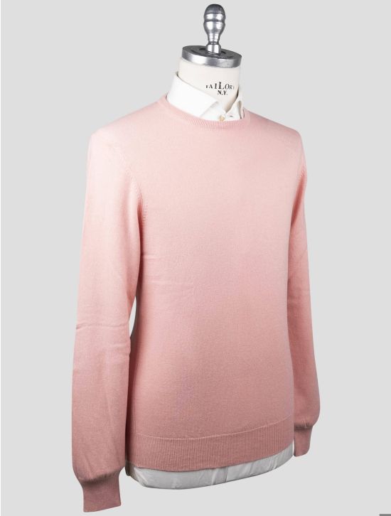 Gran Sasso Gran Sasso Pink Virgin Wool Sweater Crewneck Pink 001