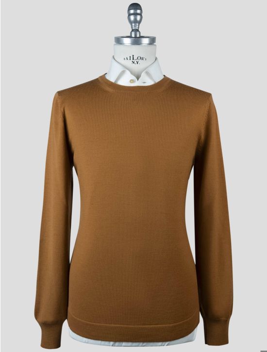 Gran Sasso Gran Sasso Brown Virgin Wool Sweater Crewneck Brown 000