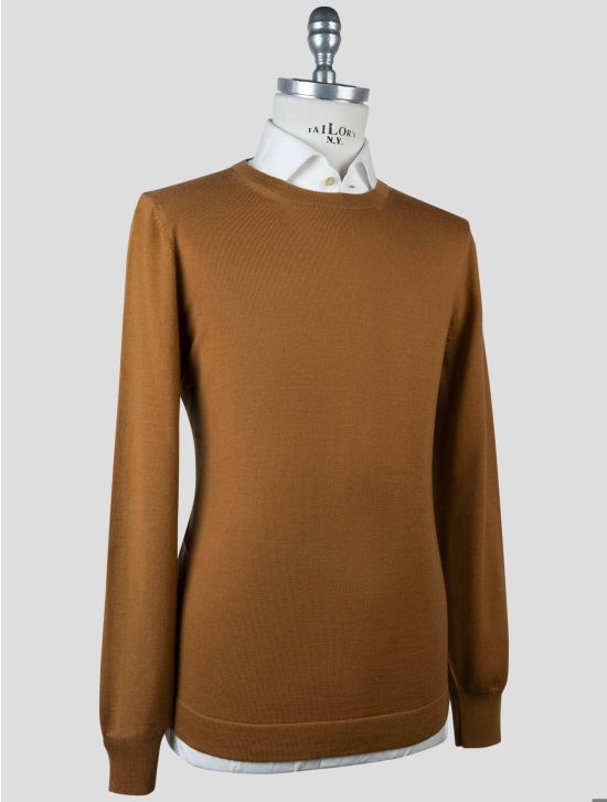Gran Sasso Gran Sasso Brown Virgin Wool Sweater Crewneck Brown 001