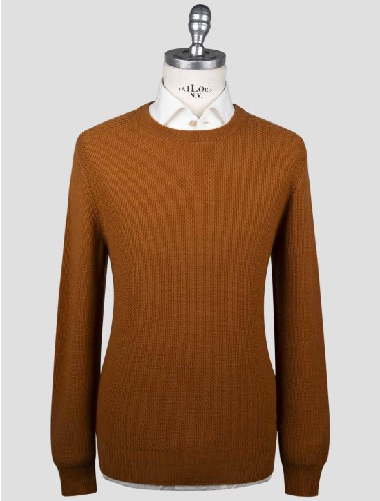 Gran Sasso Gran Sasso Brown Virgin Wool Sweater Crewneck Brown 000