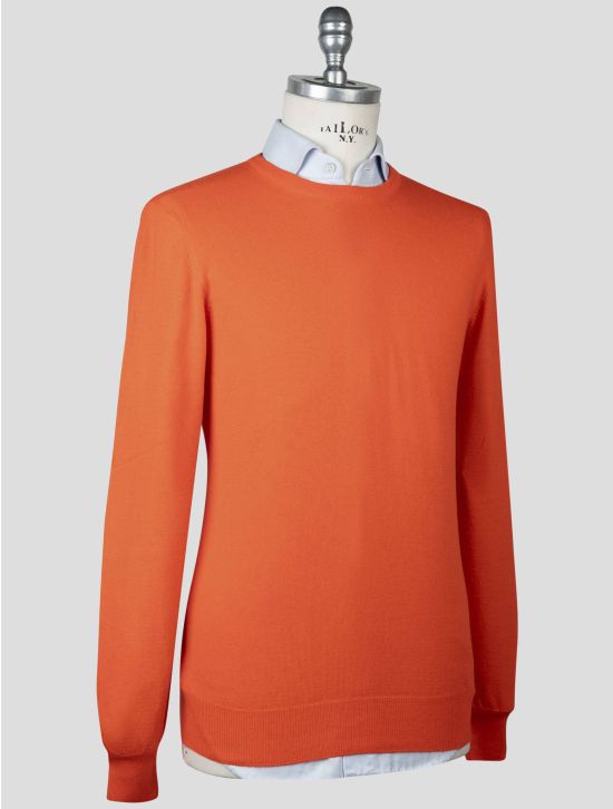 Gran Sasso Gran Sasso Orange Cashmere Sweater Crewneck Orange 001