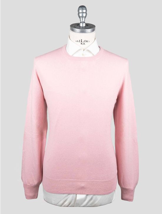 Gran Sasso Gran Sasso Pink Virgin Wool Viscose Cashmere Sweater Crewneck Pink 000