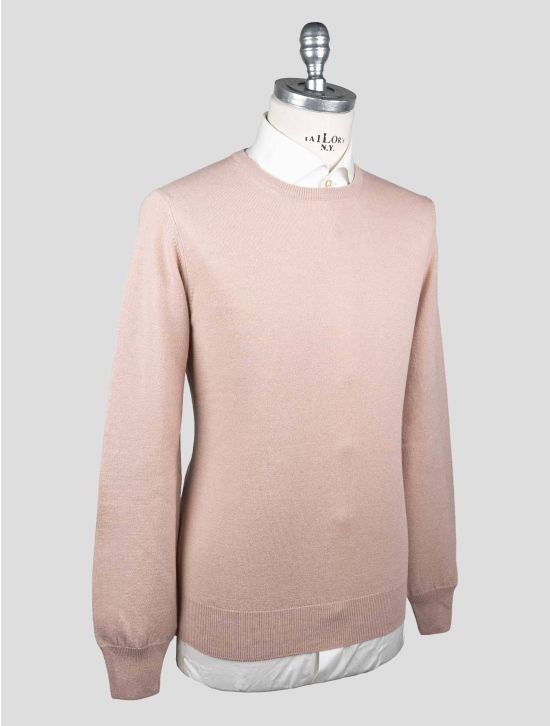 Gran Sasso Gran Sasso Pink Virgin Wool Viscose Cashmere Sweater Crewneck Pink 001