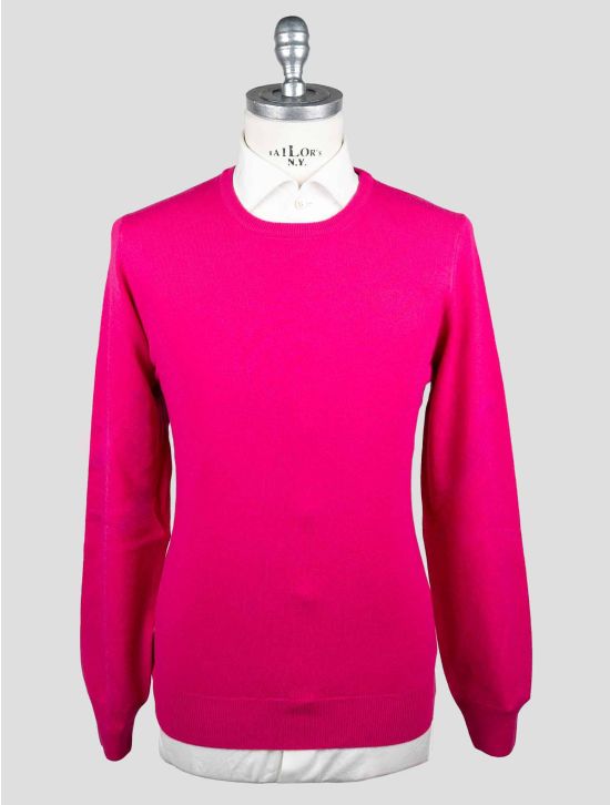 Gran Sasso Gran Sasso Pink Virgin Wool Viscose Cashmere Sweater Crewneck Pink 000