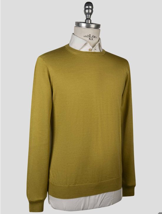 Gran Sasso Gran Sasso Green Virgin Wool Silk Sweater Crewneck Green 001
