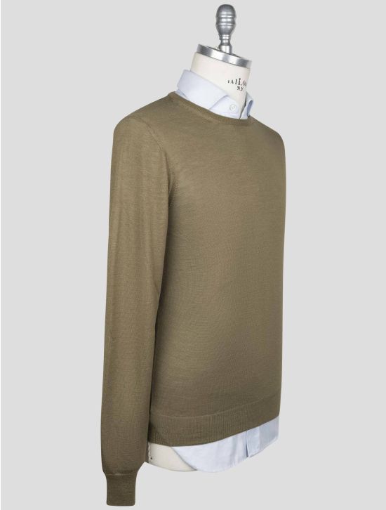Gran Sasso Gran Sasso Green Virgin Wool Silk Sweater Crewneck Green 001