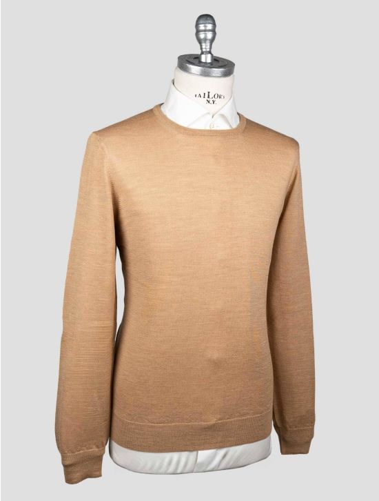 Gran Sasso Gran Sasso Brown Virgin Wool Sweater Crewneck Brown 001
