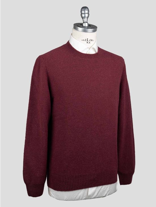 Gran Sasso Gran Sasso Burgundy Virgin Wool Pa Sweater Crewneck Burgundy 001
