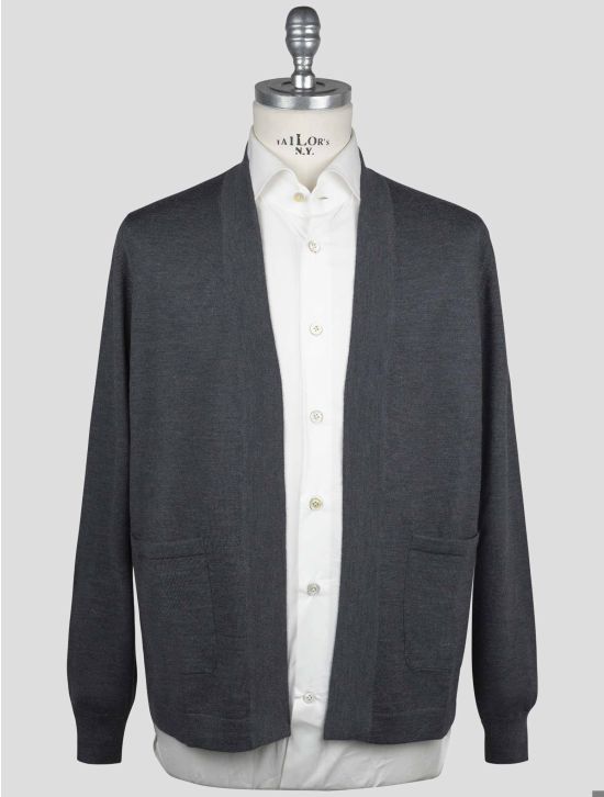 Gran Sasso Gran Sasso Gray Virgin Wool Cardigan Dark Gray 000
