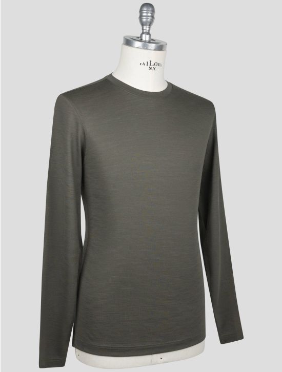 Gran Sasso Gran Sasso Green Virgin Wool Sweater Crewneck Green 001