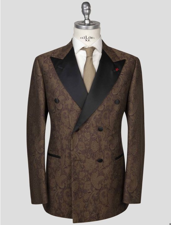Isaia Isaia Multicolor Wool Silk Cotton Smoking Blazer Multicolor 000