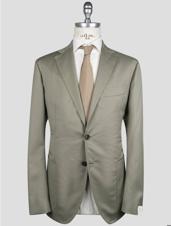 Luigi Borrelli Luigi Borrelli Green Virgin Wool Blazer Green 000