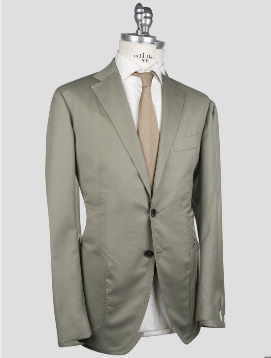 Luigi Borrelli Luigi Borrelli Green Virgin Wool Blazer Green 001