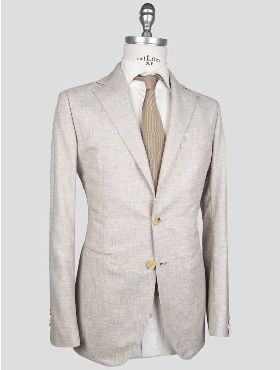 Luigi Borrelli Luigi Borrelli Light Brown Virgin Wool Suit Light Brown 001
