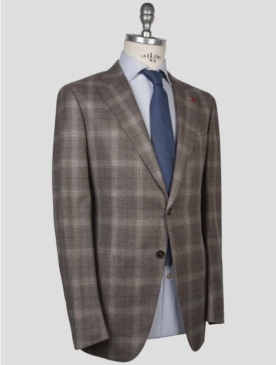 Isaia Isaia Brown Wool Suit Brown 001