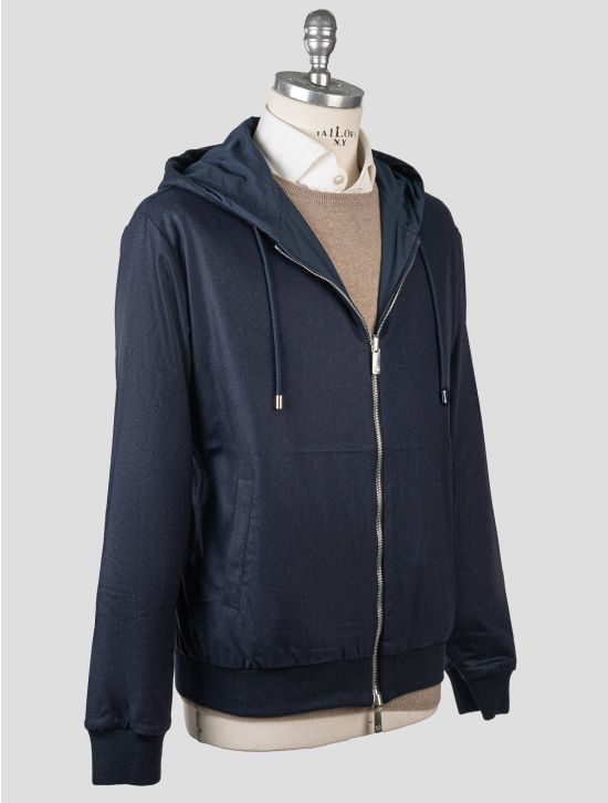 Marco Pescarolo Marco Pescarolo Blue Cashmere Pa Ea Pl Reverse Coat Blue 001