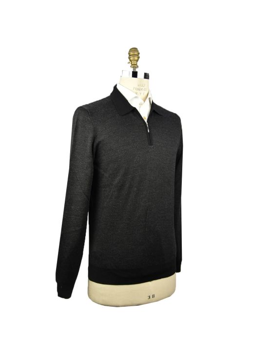 Barba Napoli BARBA NAPOLI Black Wool Silk Sweater Black 001