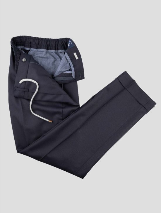 Barba Napoli Blue Virgin Wool Pants 2
