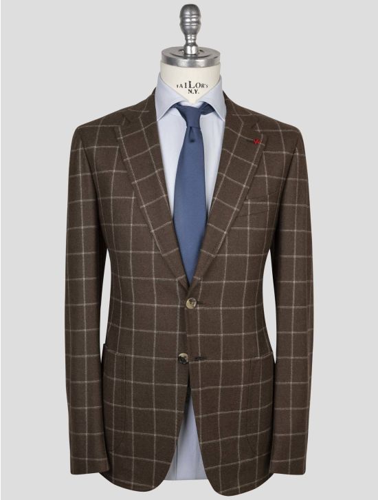 Isaia Isaia Brown Wool Suit Brown 000