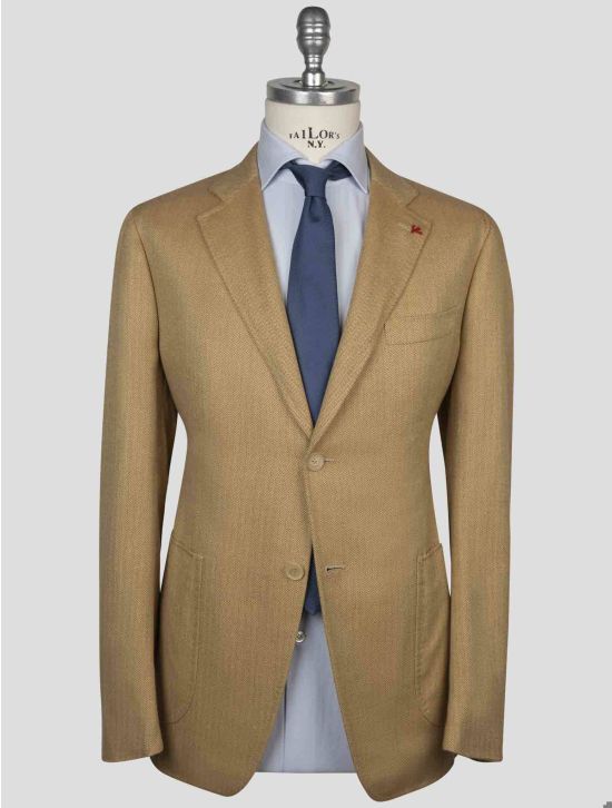 Isaia Isaia Brown Cotton Blazer Brown 000