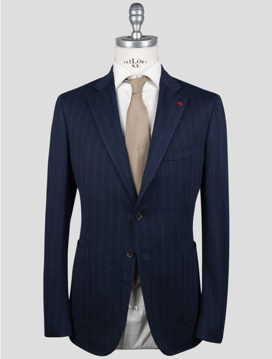 Isaia Isaia Blue Wool Pa Ea Blazer Blue 000