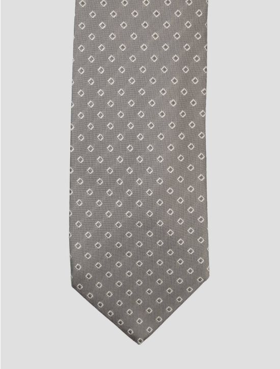 Luigi Borrelli Luigi Borrelli Gray Silk Tie Gray 001