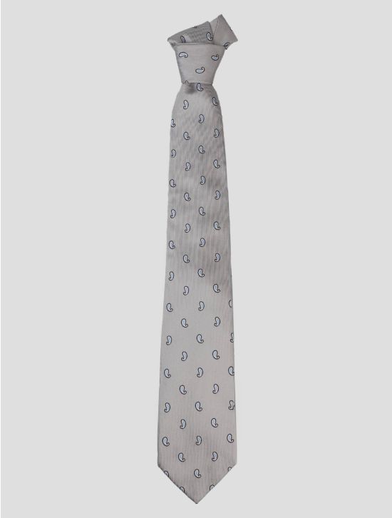 Luigi Borrelli Luigi Borrelli Gray Silk Tie Gray 000