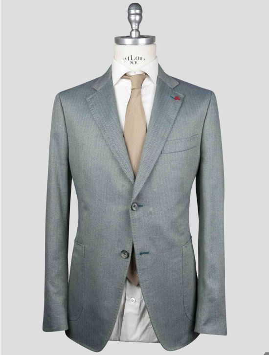 Isaia Isaia Green Cotton Blazer Green 000