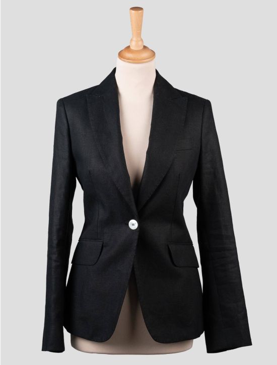 Kiton Kiton Black Linen Suits Black 000