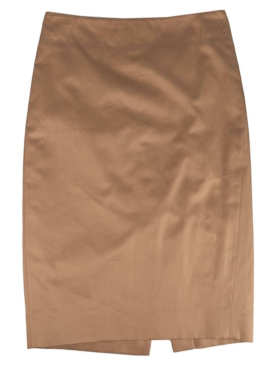Kiton Kiton Brown Cotton Skirt Brown 000