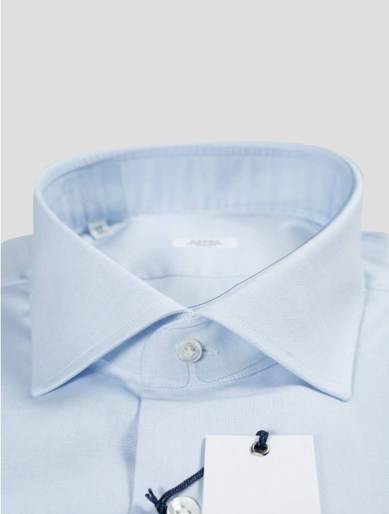 Barba Napoli Barba Napoli Light Blue Cotton Shirt Light Blue 001