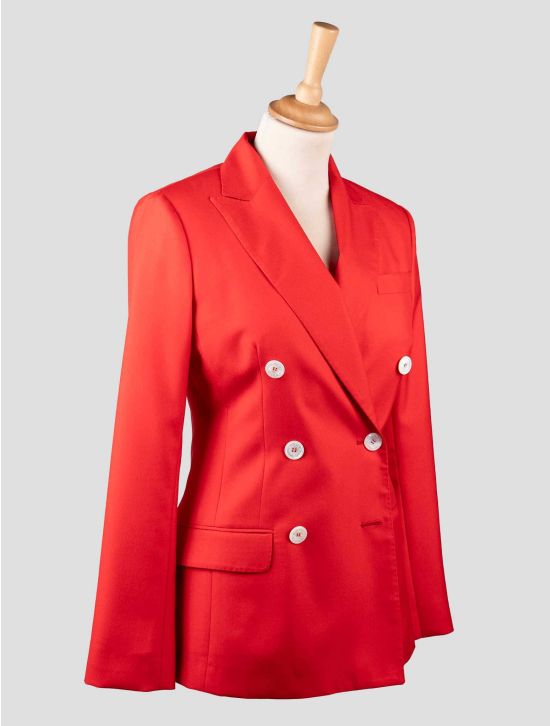 Kiton Kiton Red Cashmere Silk Suit Red 001
