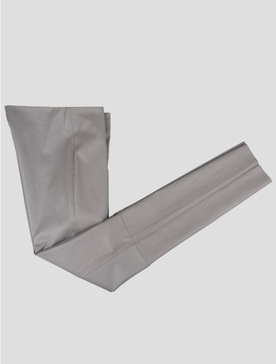 Kiton Kiton Gray Leather Pants Gray 000