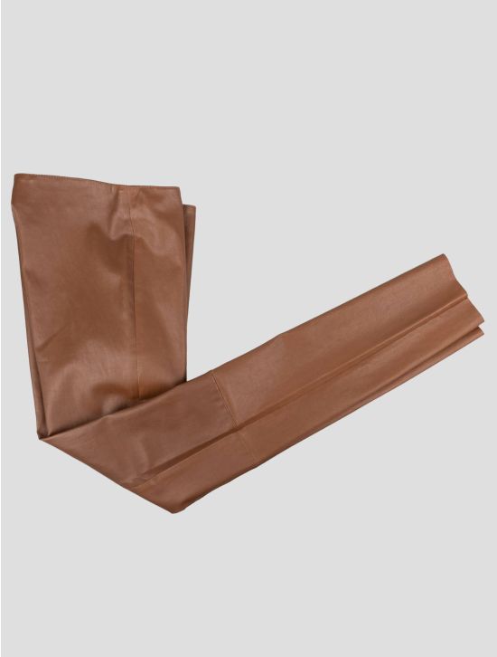 Kiton Kiton Brown Leather Pants Brown 000